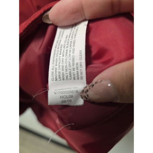 Gap Men's Puffer Vest XL Red Zip Sleeveless Quilted Insulated Winter Outerwear - Picture 4 of 8